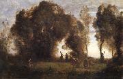Corot Camille The dance of the nymphs oil painting